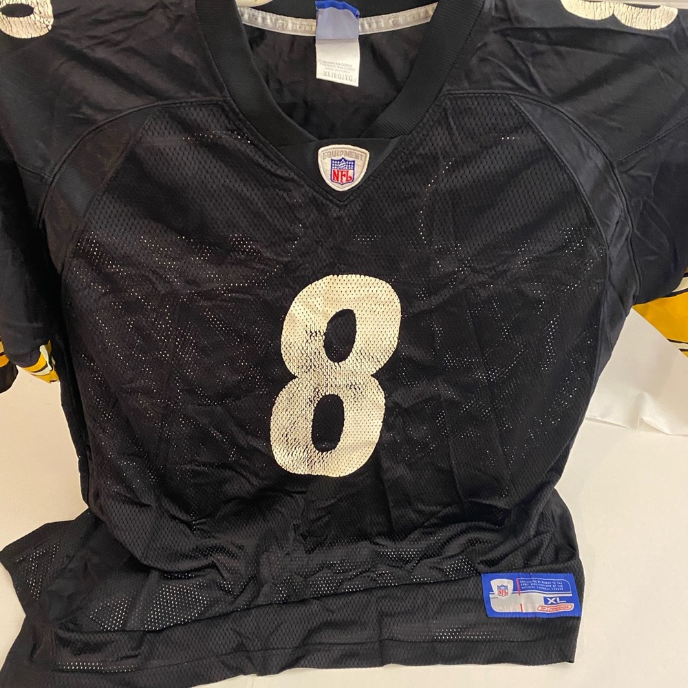 Reebok NFL Pittsburgh Steelers Tommy Maddox Distressed Jersey